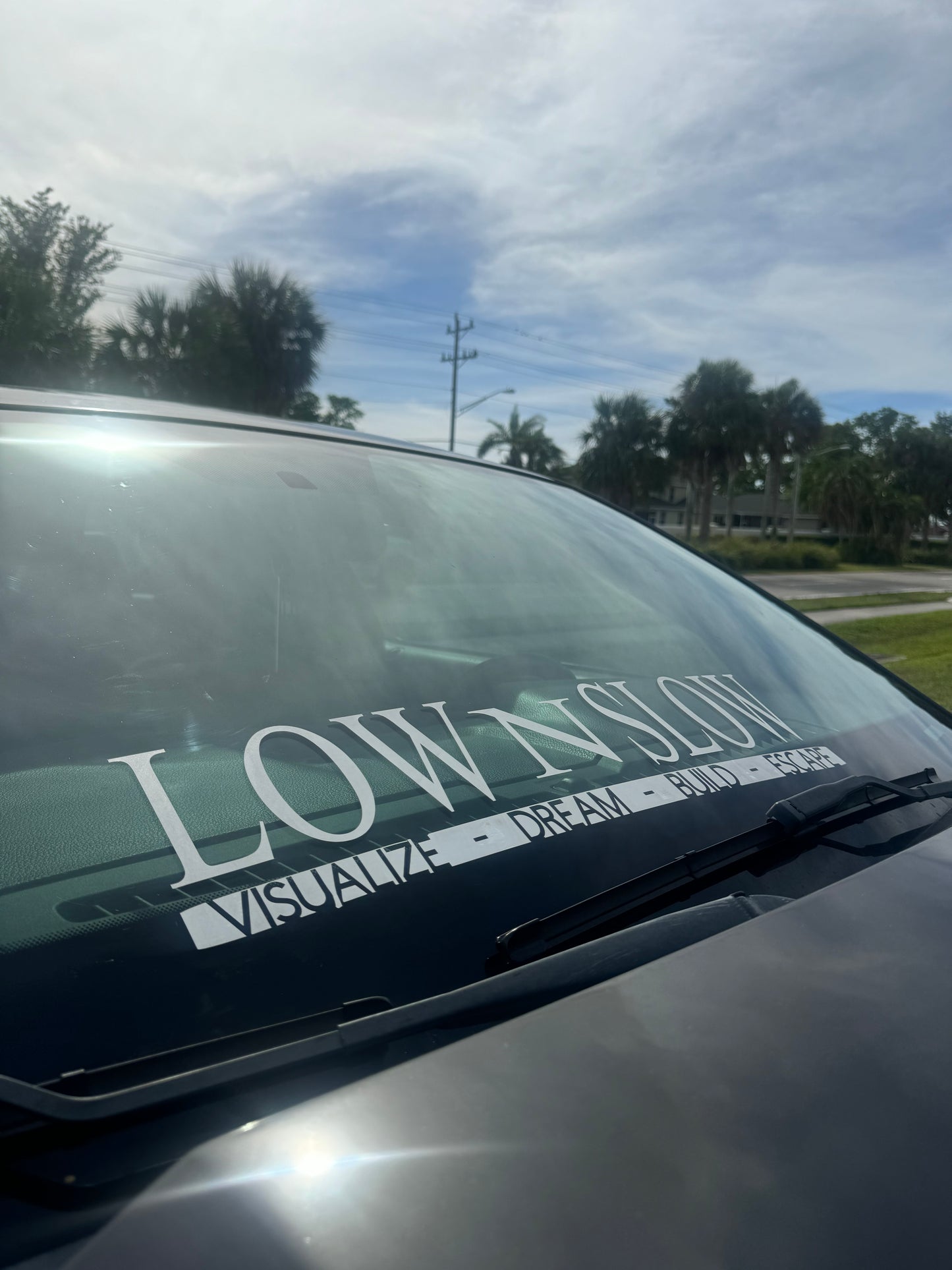 “LOW N SLOW” *VDBE* front/rear window banner