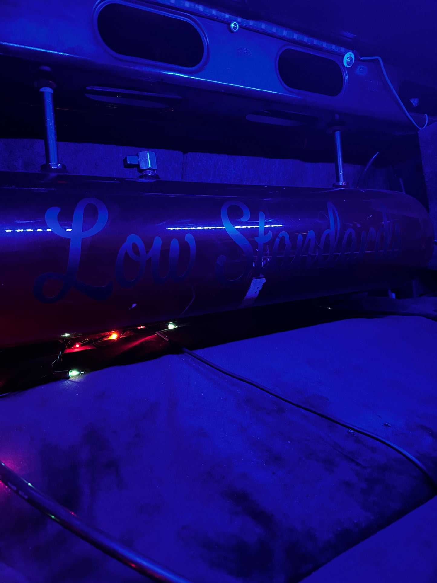 “Low Standards” air tank stickers